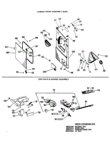 03 - Cabinet Front Assembly (Gas) parts for Ge Dryer DLL2650BBL from AppliancePartsPros.com