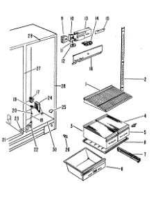 04 - Section4 parts for Ge Refrigerator CSF24ELC from AppliancePartsPros.com