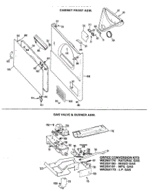 04 - Cabinet Front Asm. parts for Ge Dryer DLL2650BDL from AppliancePartsPros.com