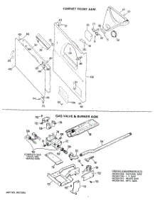 04 - Cabinet Front Asm. parts for Ge Dryer DLL6850BFL from AppliancePartsPros.com