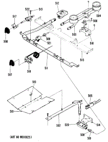 03 - Section3 parts for Ge Range RGS525GEJ3 from AppliancePartsPros.com