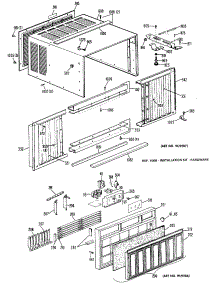 02 - Section2 parts for Ge Air Conditioner KQX08AAQ1 from AppliancePartsPros.com