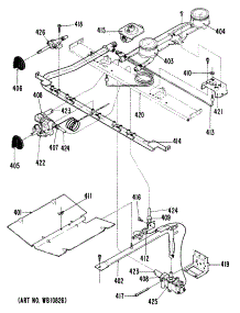 03 - Section3 parts for Ge Range RGB524PJ2 from AppliancePartsPros.com