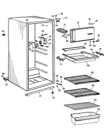 02 - Section2 parts for Ge Refrigerator SSD11CJCRWH from AppliancePartsPros.com
