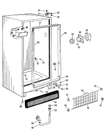 02 - Section2 parts for Ge Freezer FV16CLC from AppliancePartsPros.com