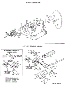 04 - Blower & Drive Asm. parts for Ge Dryer DLL2900MBL from AppliancePartsPros.com