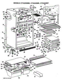 02 - Section2 parts for Ge Refrigerator CTX22GMTRWH from AppliancePartsPros.com