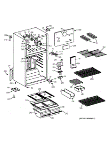 02 - Cabinet parts for Ge Refrigerator CTX16FAYAWH from AppliancePartsPros.com