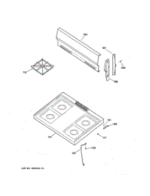 02 - Cooktop parts for Ge Range JGBS04BEA2WH from AppliancePartsPros.com