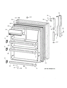 02 - Fresh Food Door parts for Ge Refrigerator CTX21BABLRWW from AppliancePartsPros.com