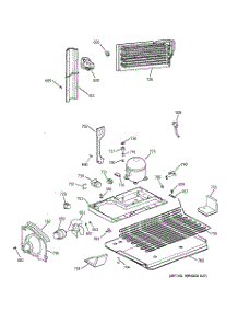 06 - Unit Parts parts for Ge Refrigerator CTT21GABFRWW from AppliancePartsPros.com