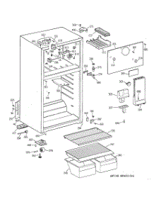 02 - Cabinet parts for Ge Refrigerator CTH14CYBERWW from AppliancePartsPros.com