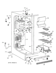 02 - Freezer Section parts for Ge Refrigerator CSX20BABBWH from AppliancePartsPros.com