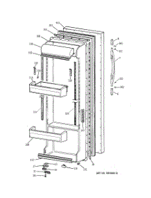 02 - Fresh Food Door parts for Ge Refrigerator CSX25DPBBWW from AppliancePartsPros.com