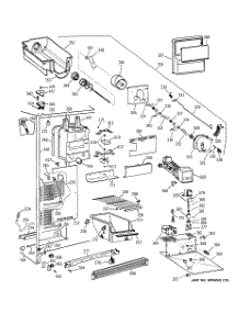 03 - Freezer Section parts for Ge Refrigerator CSX25DPBBWW from AppliancePartsPros.com