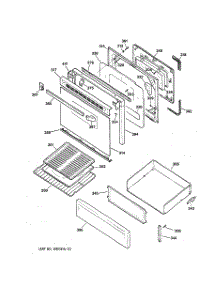 04 - Door & Drawer Parts parts for Ge Range RGB745BEA2AD from AppliancePartsPros.com