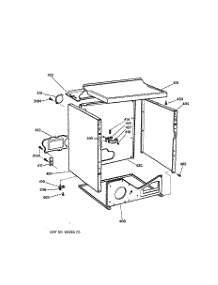 03 - Cabinet parts for Ge Dryer NWSR473EV0WW from AppliancePartsPros.com
