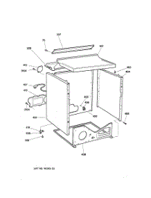 03 - Cabinet parts for Ge Dryer NBXR453GV0WW from AppliancePartsPros.com