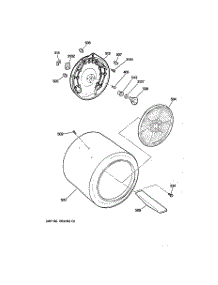 04 - Drum parts for Ge Dryer NJSR453EW0WW from AppliancePartsPros.com
