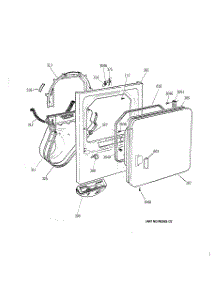 02 - Front Panel & Door parts for Ge Dryer NWXR473GV0WW from AppliancePartsPros.com