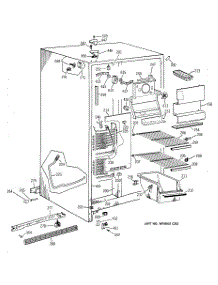 02 - Freezer Section parts for Ge Refrigerator CSK22GABBAD from AppliancePartsPros.com