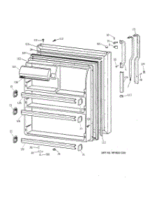 02 - Fresh Food Door parts for Ge Refrigerator CTX21GICARWW from AppliancePartsPros.com