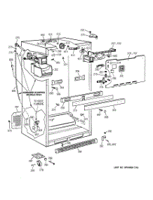 03 - Cabinet parts for Ge Refrigerator CTX21GACARWW from AppliancePartsPros.com