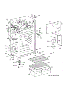 02 - Cabinet parts for Ge Refrigerator CTX14CIBJRAA from AppliancePartsPros.com
