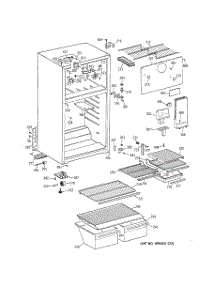 02 - Cabinet parts for Ge Refrigerator CTT18EABJRWW from AppliancePartsPros.com