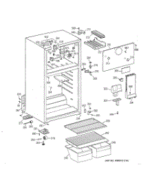 02 - Cabinet parts for Ge Refrigerator CTH14CYBLRAA from AppliancePartsPros.com