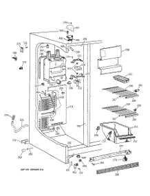 02 - Freezer Section parts for Ge Refrigerator CSX20BABCWH from AppliancePartsPros.com