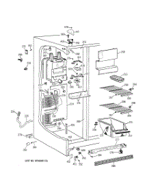 02 - Freezer Section parts for Ge Refrigerator CSX22GABCWW from AppliancePartsPros.com