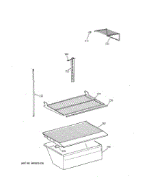 04 - Shelf Parts parts for Ge Refrigerator CTX18CIBQRWW from AppliancePartsPros.com