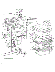 03 - Fresh Food Section parts for Ge Refrigerator CST25GRBCWW from AppliancePartsPros.com
