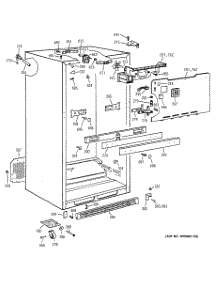 03 - Cabinet parts for Ge Refrigerator CTT21GABTRWW from AppliancePartsPros.com