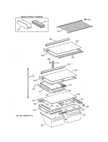 04 - Shelf Parts parts for Ge Refrigerator CTT21GABTRWW from AppliancePartsPros.com