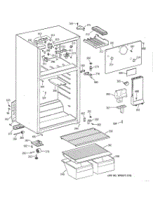 02 - Cabinet parts for Ge Refrigerator CTX16CYBSRWW from AppliancePartsPros.com