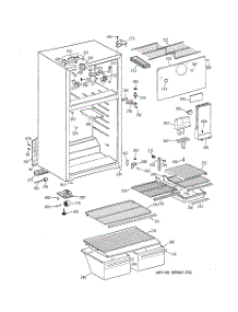 02 - Cabinet parts for Ge Refrigerator CTT18EABSRWW from AppliancePartsPros.com