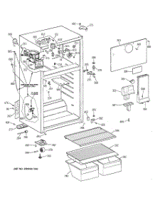 02 - Cabinet parts for Ge Refrigerator CTX16CIBNRAA from AppliancePartsPros.com