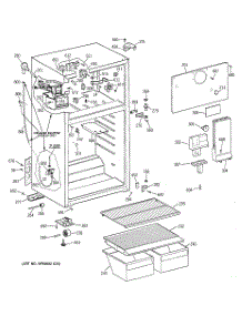 02 - Cabinet parts for Ge Refrigerator CTX14CIBNRWW from AppliancePartsPros.com