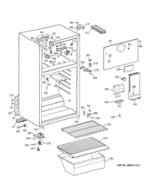 02 - Cabinet parts for Ge Refrigerator CTX14AYBNRWW from AppliancePartsPros.com