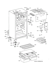 02 - Cabinet parts for Ge Refrigerator CTX18BACHRWW from AppliancePartsPros.com