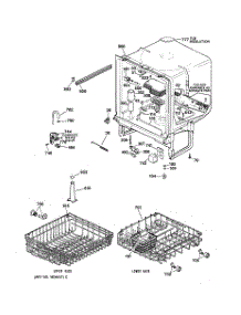 02 - Body Parts parts for Ge Dishwasher HDA3230Z05WW from AppliancePartsPros.com