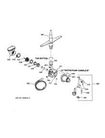 03 - Motor-Pump Mechanism parts for Ge Dishwasher HDA1100Z06WH from AppliancePartsPros.com
