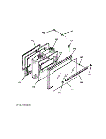 04 - Door parts for Ge Range RB755GT5WH from AppliancePartsPros.com
