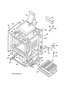 03 - Body Parts parts for Ge Range RGB533WEA2WW from AppliancePartsPros.com