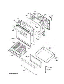 03 - Door & Drawer Parts parts for Ge Range RB757WC1WW from AppliancePartsPros.com