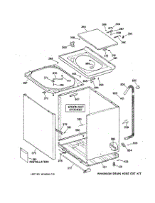 02 - Cabinet, Cover & Front Panel parts for Ge Washer VWSR3110W2WW from AppliancePartsPros.com