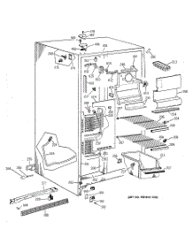 02 - Freezer Section parts for Ge Refrigerator CSK20GABGAD from AppliancePartsPros.com