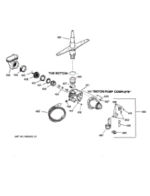 03 - Motor-Pump Mechanism parts for Ge Dishwasher HDA2000Z07WH from AppliancePartsPros.com